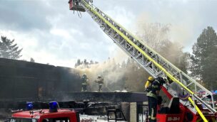 Heide Park Feuer Brand Flammen